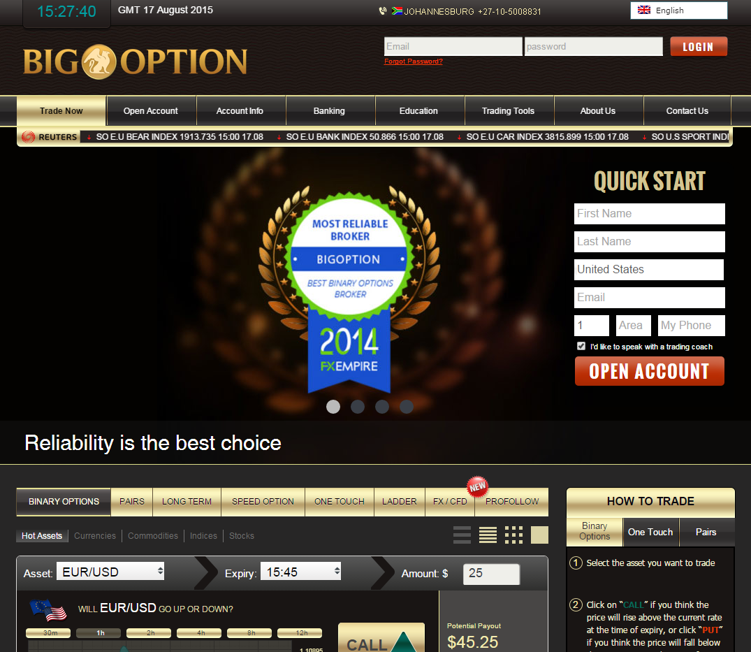 593 in the binary options