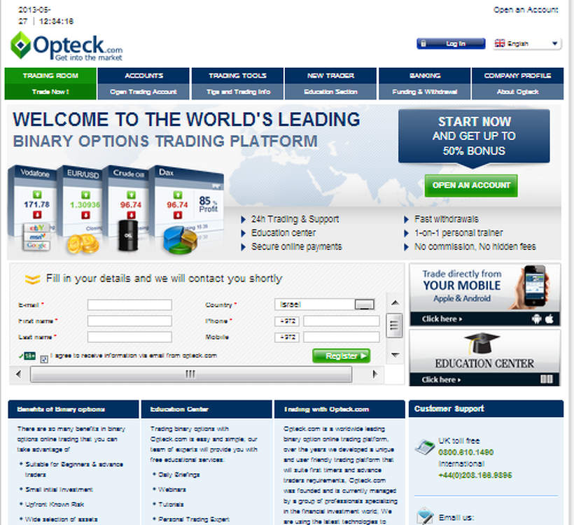 opteck binary options scam brokers 30 seconds
